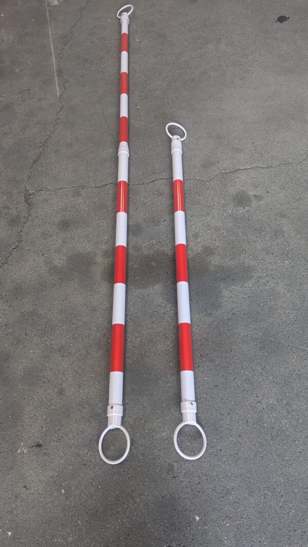 demarcation pole for traffic cones